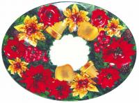 x'mas oval tray